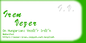 iren vezer business card